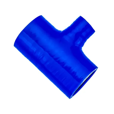 Trójnik silikonowy T-Piece 76/32mm Niebieski