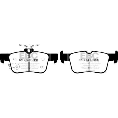 DPX2300 Klocki hamulcowe ULTIMAX2 EBC Brakes Ford Mondeo Saloon Mk5 Mondeo Hatchback Mk5 Mondeo Estate Mk5