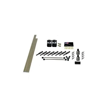 8-Cyl 1/8 Dry Nozzle Intake Plumbing Kit with All Necessary Hardware Nitrous Express NX 13382