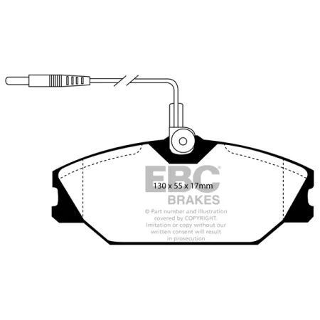 DP949 Klocki hamulcowe ULTIMAX2 EBC Brakes Alpine A610 GTA Renault Alpine GTA Alpine A610 Espace Mk2 Laguna Saloon Laguna Estate Megane Convertible Mk