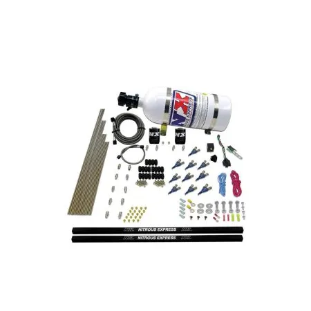 10-Cyl Piranha Direct Port Nitrous System (250-500Hp) 5LB Nitrous Express 81000EFI-05