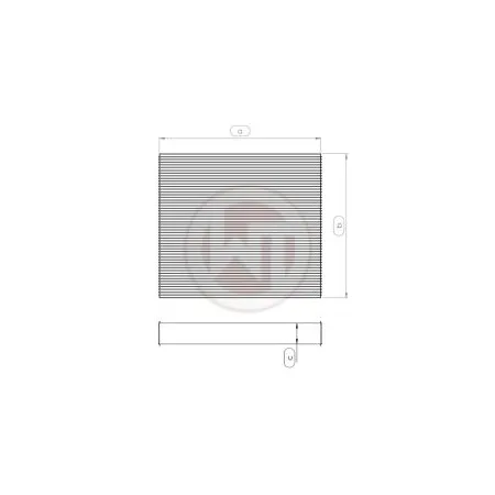 Radiator core Wagner Tuning 685x489x50