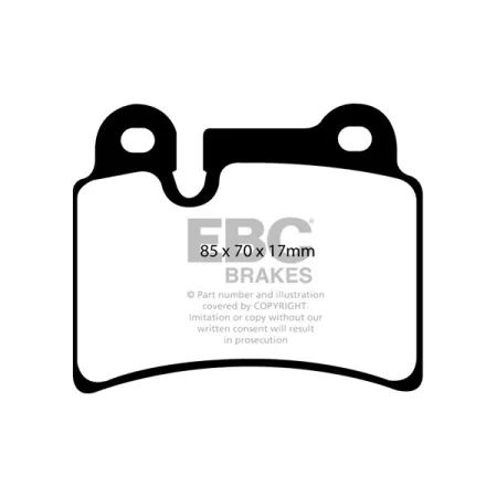 DP41944R Klocki hamulcowe YELLOWSTUFF EBC Brakes Volkswagen Touareg 1st Gen Volkswagen Touareg