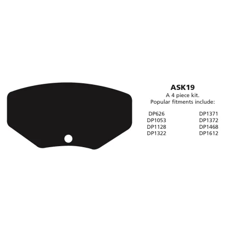 ASK19 Anti-squeal shim kits EBC Brakes