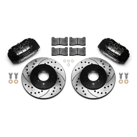 Wilwood 140-12996 Kuty przedni zestaw hamulcowy DPHA 10.32 wiercony czarny Honda Acura