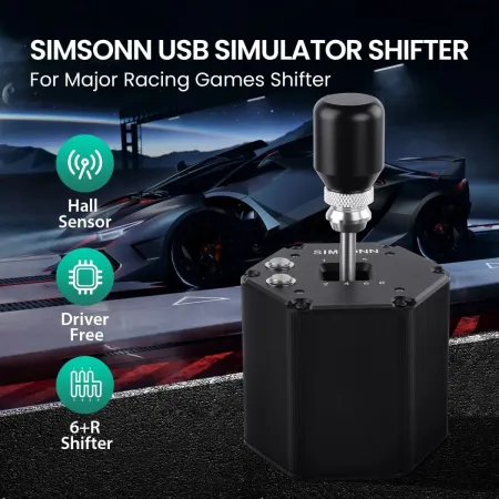 Skrzynia Biegów Shifter SIMSONN 6+R H PC USB Simracing Symulator