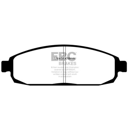 DP1732 Klocki hamulcowe ULTIMAX2 EBC Brakes Jeep Commander Grand Cherokee