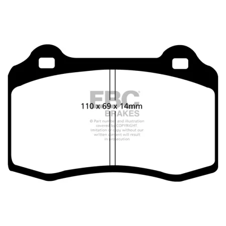 DP81140RP1 Sportowe klocki hamulcowe RP-1 Racing EBC Brakes Alfa Romeo 147 156 GTV Spider BUGATTI EB110 Chrysler USA Viper Citroen DS3 Dodge USA Viper