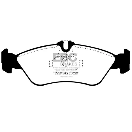 DP1070/2 Klocki hamulcowe ULTIMAX2 EBC Brakes Mercedes-Benz Mercedes-Benz COMMERCIAL Sprinter 308D Sprinter 308D LWB Sprinter 310D Sprinter 311D Sprin