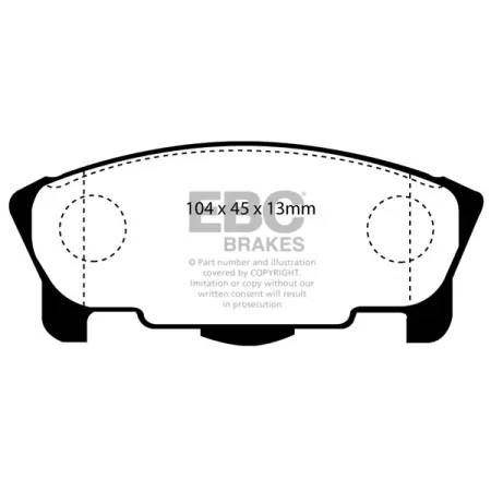 DP1120 Klocki hamulcowe ULTIMAX2 EBC Brakes Daihatsu Avanzato Move