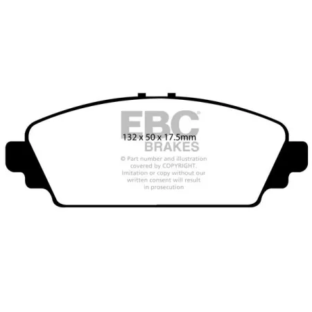 DP1544 Klocki hamulcowe ULTIMAX2 EBC Brakes Honda Accord CG Accord CK Accord CH Civic 7th Gen EP4 Civic 7th Gen EU9 Civic 7th Gen EV1 Type-S