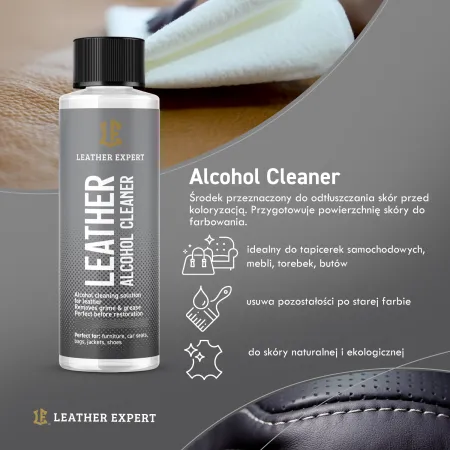 Leather Expert Steering Wheel Care And Repair Kit – zestaw do czyszczenia, renowacji i pielęgnacji kierownicy skórzanej czarna satyna