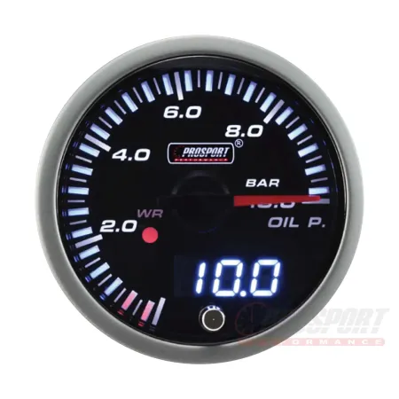 Prosport JDM Series 52mm - Oil Pressure Gauge with Electrical Sensor