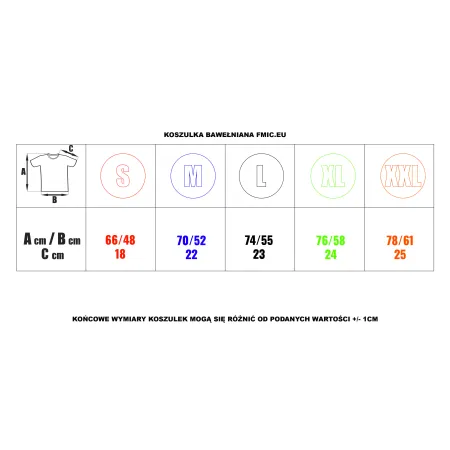 T-shirt FMIC.EU XL szary