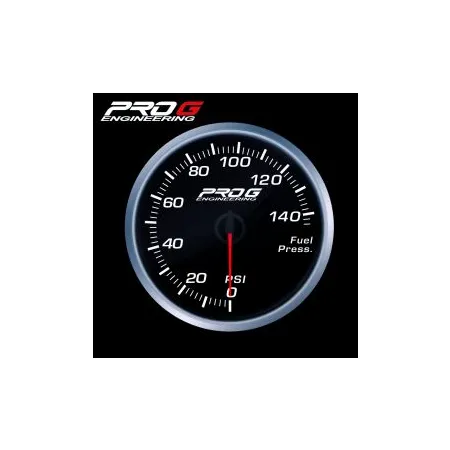 Wskaźnik Pro G Race Series RS, ciśnienia paliwa PSI WHITE 60mm