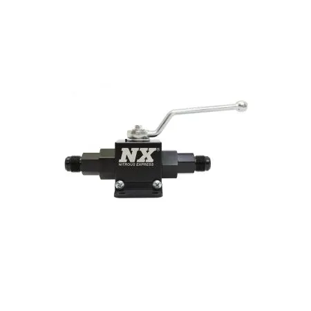 Lightweight Billet Aluminum In-Line Ball Valve 1/2 Inch I.D. with 8AN Fittings Nitrous Express NX 15159-8