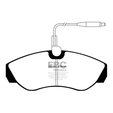 DP1025 Klocki hamulcowe ULTIMAX2 EBC Brakes Citroen COMMERCIAL Jumper Q18 Relay Q18 Fiat COMMERCIAL Peugeot COMMERCIAL Boxer Boxer 1.8 Ton Ducato