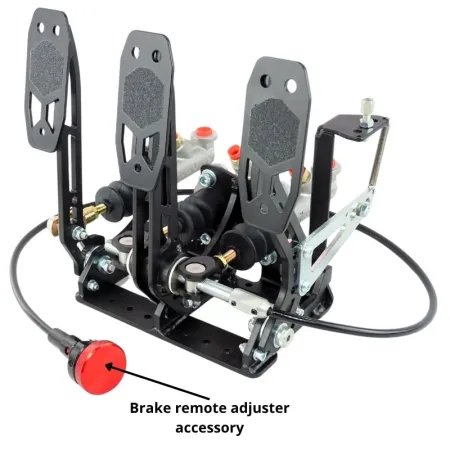 Pedalbox Eco Class Mocowany do Podłogi Kompaktowy RacingPedalBoxes - Czarny