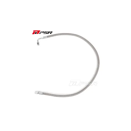 Pulsar PSR Universal Performance Turbo Oil Feed Line 4AN - 4AN 90 Degree Straight Steel Braided 80cm