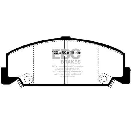 DP985 Klocki hamulcowe ULTIMAX2 EBC Brakes Honda Civic Shuttle EE