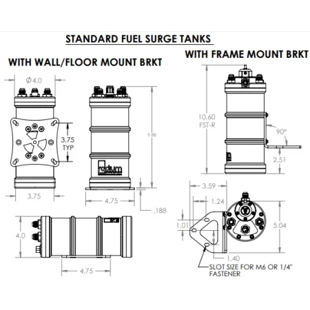 Standardowy Uchwyt montażowy FST montaż ścienny/podłogowy 13-0054 Radium Engineering