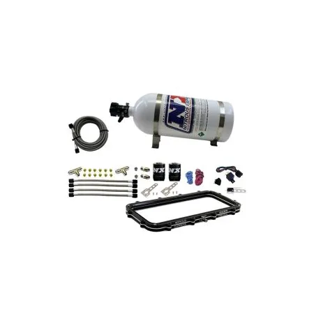 Holley High Ram Plenum Plate System with 15Lb Bottle Nitrous Express NX Bottle 20940-15