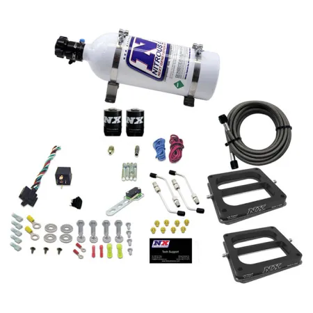 Dual 4500 Conventional Plate System Gasoline Pro-Power 100-500Hp with 5Lb Bottle Nitrous Express NX 50270-05