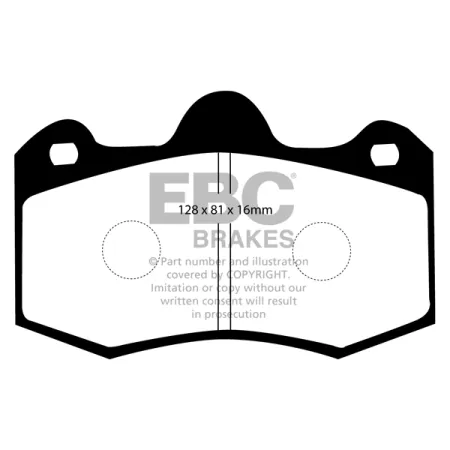 DP4036R Klocki hamulcowe YELLOWSTUFF EBC Brakes Lotus Evora Exige Series 3 MORGAN Aero 8 NOBLE M12 Renault Clio Mk2 Seat Ibiza 6L Ibiza 6J TVR Cerbera