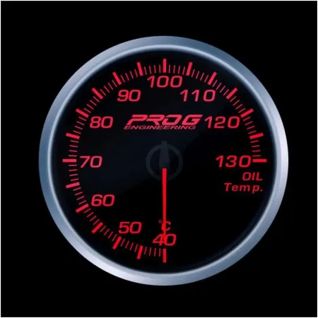 Wskaźnik Pro G Race Series RS, temperatury oleju °C RED 60mm