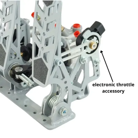 Pedalbox Drifting & Rally Mocowany do Podłogi z Podparciem Stopy RacingPedalBoxes – Szary