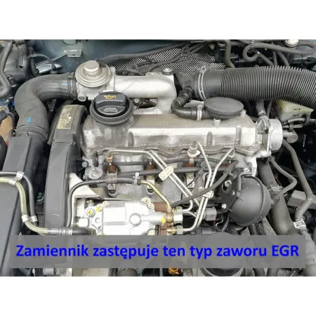 Zamiennik zaworu EGR VW Audi Seat Skoda z silnikami 1.9 TDI AJM ASV AVB AFN ALH + kolanko 90' 51 N