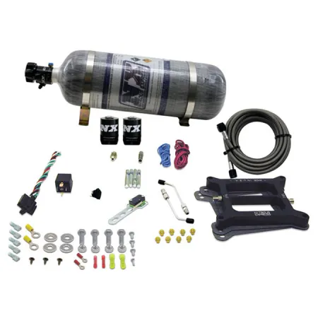 4150 Conventional Plate System Gasoline Pro-Power 100-500Hp with 12Lb Carbon Bottle Nitrous Express NX 50040-12