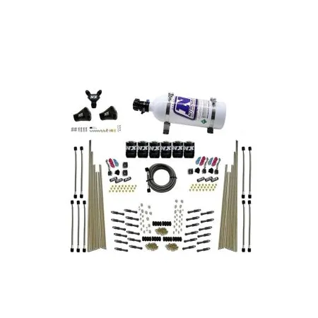 Three Stage 8-Cyl Dry Direct Port Nitrous System 5LB Nitrous Express NX 93206-05