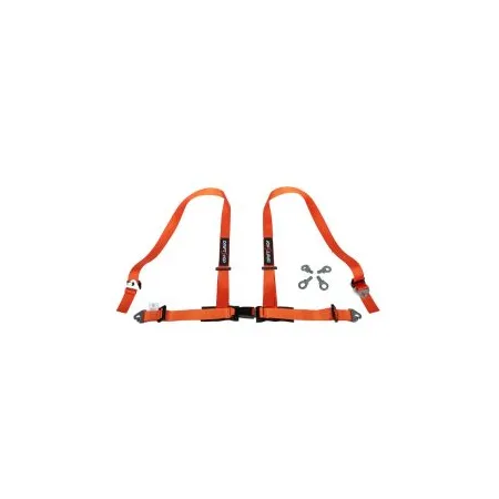 DriftShop 4 Point Harness 2" Orange Road Approved ECE