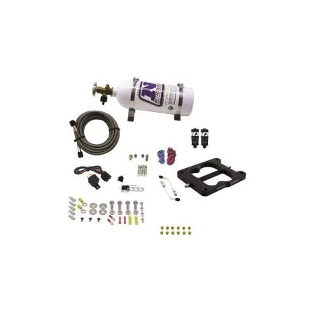 Q-Jet Holley Spreadbore Hitman Nitrous System 100-150-200Hp with 5Lb Bottle Nitrous Express NX 40080-05