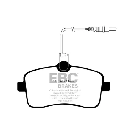 DP1549 Klocki hamulcowe ULTIMAX2 EBC Brakes Peugeot 407