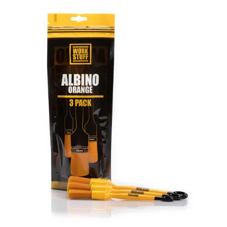 WORK STUFF Detailing Brush Albino Orange 3-Pack