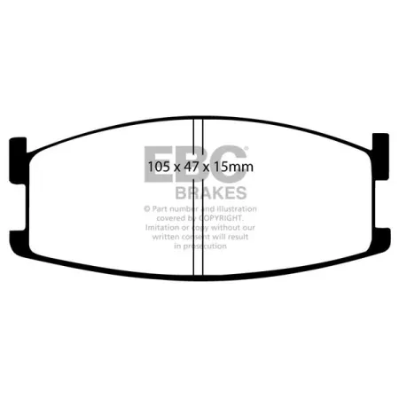 DP327 Klocki hamulcowe ULTIMAX2 EBC Brakes Mazda 626 Montrose Capella