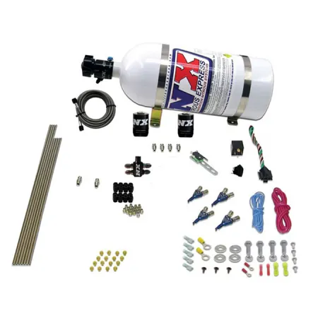 4-Cyl Direct Port Nitrous System EFI Gasoline (100-150-250Hp) 10Lb Nitrous Express NX 80004EFI-10