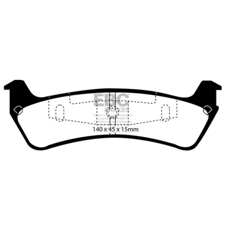 DP1201 Klocki hamulcowe ULTIMAX2 EBC Brakes Ford Explorer UK Explorer USA
