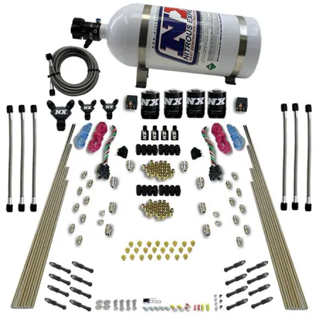 Dual Stage 8-Cyl Dry Direct Port Nitrous System Nitrous Express NX-93106-15