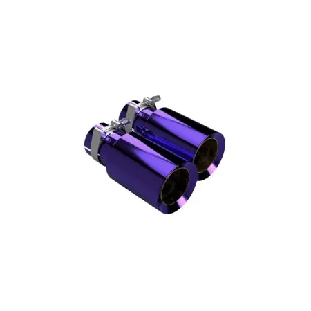Tytanowe końcówki wydechu fioletowe Restomotive