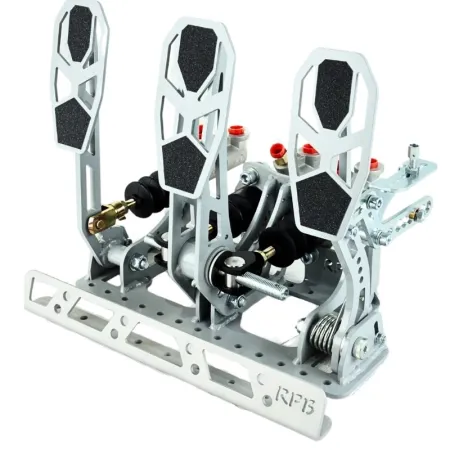 Pedalbox Kit Car Mocowany do Podłogi z Podparciem Stopy RacingPedalBoxes - Szary