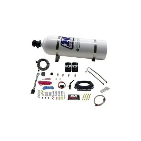 Nitrous Plate System with 15Lb Bottle for GM 6.2L Truck 2014+ Nitrous Express NX 20937-15
