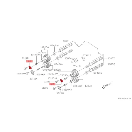 Osłona Koła Zębatego Wałka Rozrządu AVCS Dolot 13191AA000 Subaru