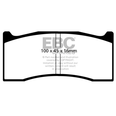 DP2044/3 Klocki hamulcowe GREENSTUFF EBC Brakes MORGAN LIGHT CAR COMPANY Rocket 3Wheeler