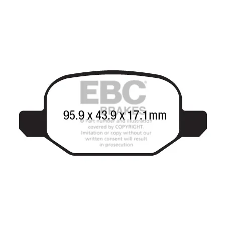 DPX2213 Klocki hamulcowe ULTIMAX2 EBC Brakes Fiat 500L 500L Trekking