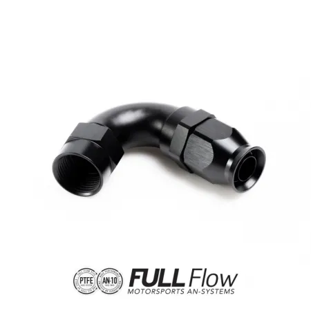 Nuke Performance Full Flow PTFE Hose End Fitting 120 Degree AN12
