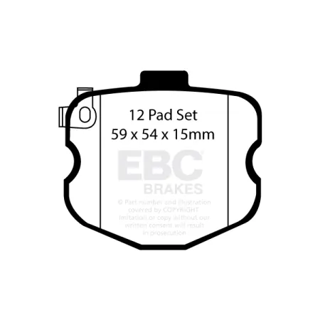 DP41771/3R Klocki hamulcowe YELLOWSTUFF EBC Brakes Chevrolet Corvette C6 Grand Sport Corvette C6 Z06 Chevrolet Corvette C6 Corvette C6 Grand Sport Cor