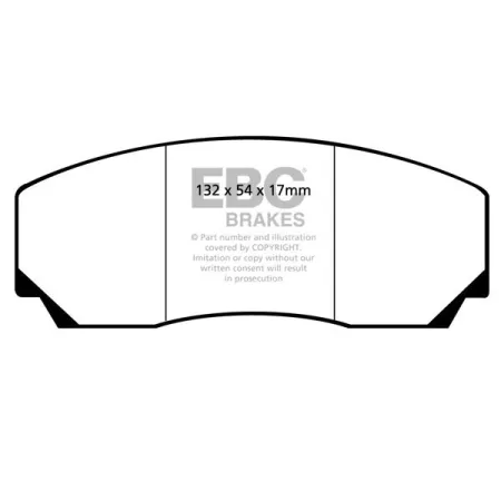 DP8002.17SR11 Sportowe klocki hamulcowe Sintered SR11™ EBC Brakes AC Cobra Cobra CRS Cobra Superblower Jaguar XJ220 Lotus Carlton Esprit Esprit Sport